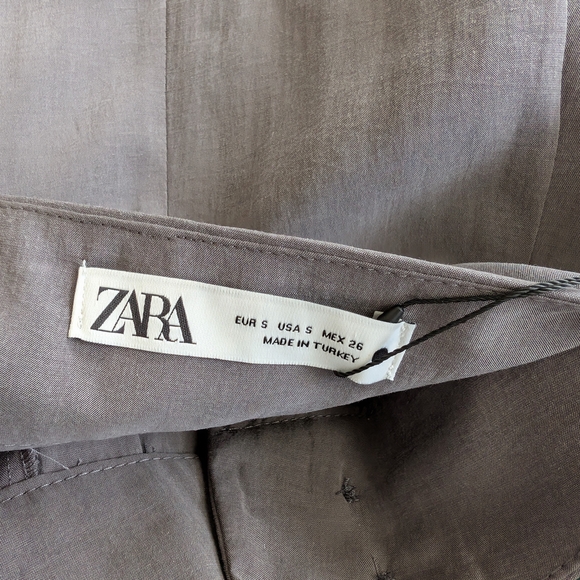 Elegant Gray Wide-Leg Pants - Picture 6 of 11